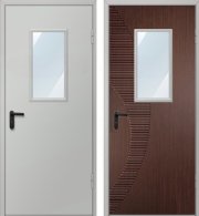 Металлическая дверь техническая ДМО-1 300х600 (RAL 7035)
