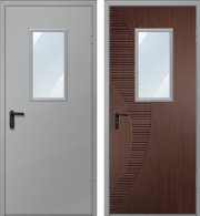 Металлическая дверь техническая ДМО-1 300х600 (RAL 7004)