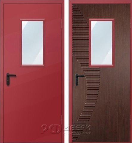 Металлическая дверь техническая ДМО-1 300х600 (RAL 3002)