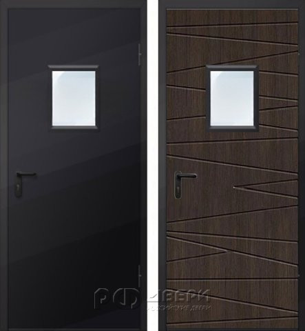 Металлическая дверь техническая ДМО-1 300х400 (RAL 9005)