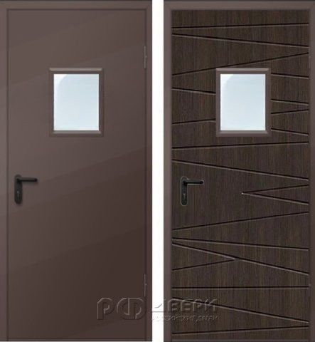 Металлическая дверь техническая ДМО-1 300х400 (RAL 8017)