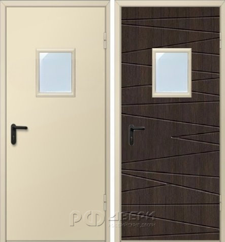 Металлическая дверь техническая ДМО-1 300х400 (RAL 1015)