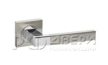 Ручка для межкомнатной двери Ethno KM-SN/CP-3 (Матовый никель/хром)