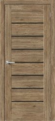 Межкомнатная дверь Порта 22 ПО (Original Oak/Black Shine)