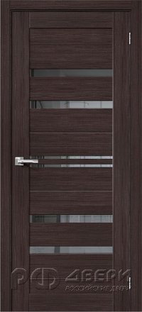 Межкомнатная дверь Порта 30 ПО (Wenge Melinga/Mirox Grey)