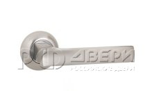 Ручка раздельная для межкомнатной двери Ergo JR SN/CP-3 (Матовый никель/хром)
