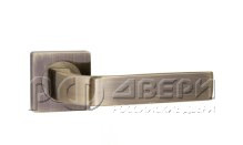 Ручка раздельная для межкомнатной двери Evo JK ABG-6 (Зелёная бронза)