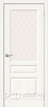Межкомнатная дверь Неоклассик-35 ПО (White Wood/White Сrystal)
