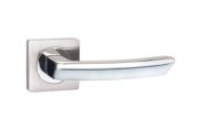 Ручка раздельная для межкомнатной двери Sigma JK SN/CP-3 105мм (Матовый никель/хром)
