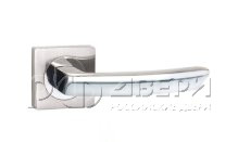 Ручка раздельная для межкомнатной двери Sigma JK SN/CP-3 105мм (Матовый никель/хром)