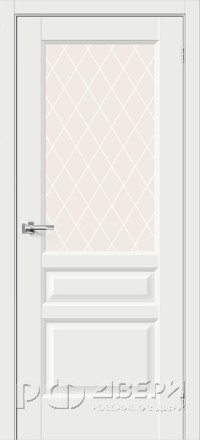 Межкомнатная дверь Неоклассик-35 ПО (White Matt/White Сrystal)