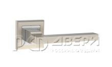 Ручка раздельная для межкомнатной двери VECTOR QL SN/CP-3 (Матовый никель/хром)