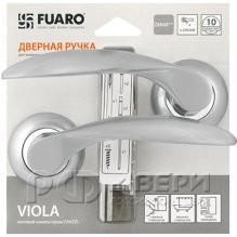 Ручка раздельная для межкомнатной двери Viola RM SC/CP-16 (Матовый хром/хром)
