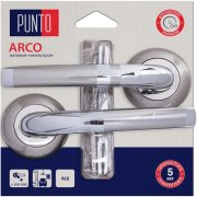 Ручка раздельная для межкомнатной двери Arco/HD TL SN/CP-3 (Матовый никель/хром)