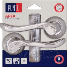 Ручка раздельная для межкомнатной двери Arfa/HD TL SN/CP-3 (Матовый никель/хром)