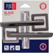 Ручка раздельная для межкомнатной двери Blade/HD QR GR/CP-23 (Графит/хром)
