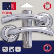 Ручка раздельная для межкомнатной двери Bona/HD TL CP-8 (Хром)