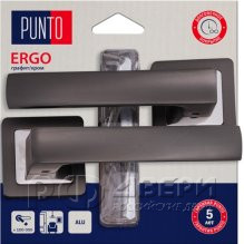 Ручка раздельная для межкомнатной двери Ergo/HD QR GR/CP-23 (Графит/хром)