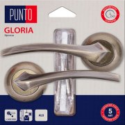 Ручка раздельная для межкомнатной двери Gloria/HD TL ABG-6 (Бронза)