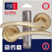 Ручка раздельная для межкомнатной двери Gloria/HD TL SG/GP-4 (Матовое золото/золото)
