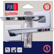 Ручка раздельная для межкомнатной двери Ilusion/HD QS CP-8 (Хром)