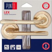 Ручка раздельная для межкомнатной двери Lex/HD TLK SG/GP-4 (Мат.золото/золото)