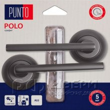 Ручка раздельная для межкомнатной двери Polo/HD TL GR-23 (Графит)