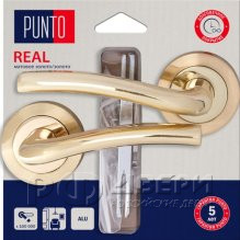 Ручка раздельная для межкомнатной двери Real/HD TL SG/GP-4 (Мат. золото/золото)
