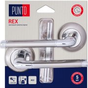 Ручка раздельная для межкомнатной двери Rex/HD TL SN/CP-3 (Матовый никель/хром)