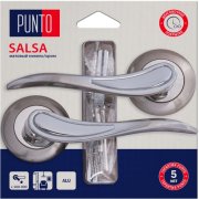 Ручка раздельная для межкомнатной двери Salsa/HD TL SN/CP-3 (Матовый никель/хром)