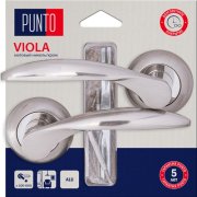 Ручка раздельная для межкомнатной двери Viola/HD TL SN/CP-3 (Матовый никель/хром)