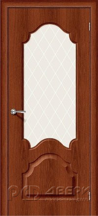 Межкомнатная дверь Скинни-33 ПО (Italiano Vero/White Сrystal)