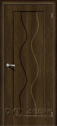 Межкомнатная дверь Вираж-1 ПГ (Dark Barnwood)