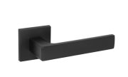 Ручка раздельная для межкомнатной двери Tetragon RL BL-24 (Черный квадрат 8х170 мм)