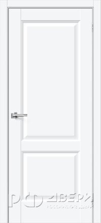 Межкомнатная дверь Неоклассик-32 ПГ (White Silk)