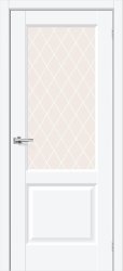 Межкомнатная дверь Неоклассик-33 ПО (White Silk/White Сrystal)