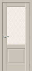 Межкомнатная дверь Неоклассик-33 ПО (Cream Silk/White Сrystal)