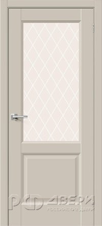 Межкомнатная дверь Неоклассик-33 ПО (Cream Silk/White Сrystal)