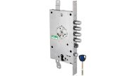 Замок Mottura врезной двухсистемный 3D KEY 3D.787-S (левый), ключ 40 мм