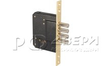 Замок Fuaro врезной крестообразный X200-4MF/PB (200-4MF/PB) (Латунь 5key)