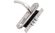 Ручка в комплекте с замком Punto цилиндровый LOCKSET15.CRONA.4061-3 (KIT P15 4061/3 CRONA) SN (Матовый никель)
