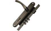 Ручка в комплекте с замком Punto цилиндровый LOCKSET90.CRONA.4585-3 (KIT P90 4585/3 CRONA) AB (Бронза)