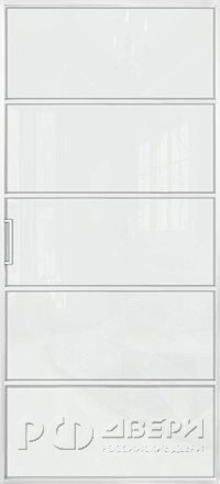 Межкомнатная перегородка Alum 5 (Белый/Триплекс белый)