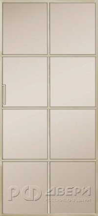 Межкомнатная перегородка Alum 8 (Шампань/Сатинат бронза)