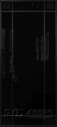Межкомнатная перегородка Alum 11 (Черный/Триплекс черный)