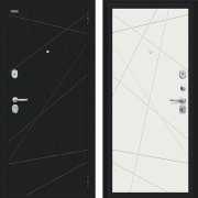 Входная металлическая дверь Граффити-5 (Букле черное/Super White)
