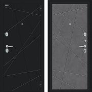 Входная металлическая дверь Граффити-5 (Букле черное/Slate Art)
