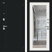 Входная металлическая дверь Флэш (Букле черное/Off-white)
