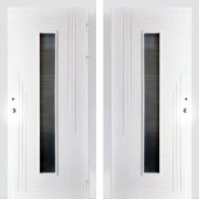 Входная деревянная дверь Полярник-6 (Белый)