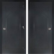 Входная деревянная дверь Полярник-26 (Черный)